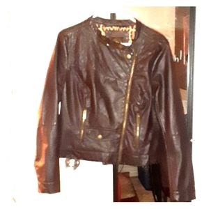 Faux leather jacket
